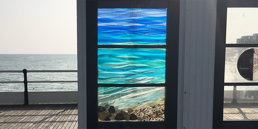 Siobhan Jones Designer Glass Leaded Glass Worthing Pier